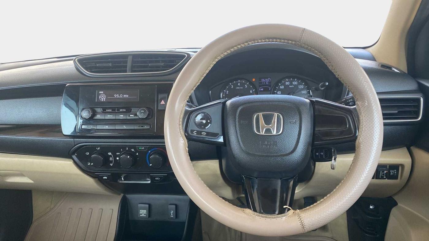 2019 Honda Amaze 1.2L I-VTEC S, CNG, Manual, 62,920 km, Steering Wheel Close Up