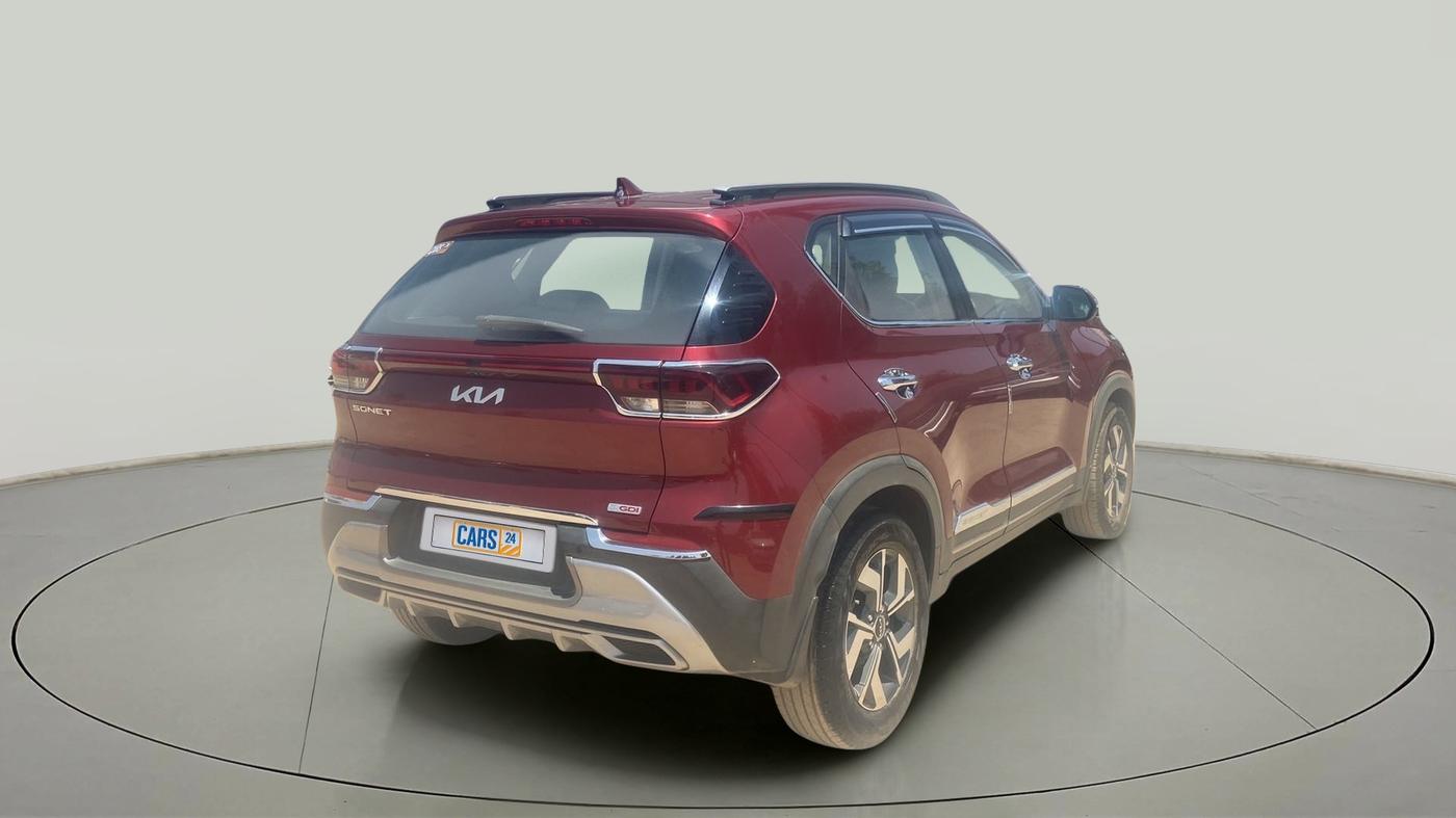 2021 KIA SONET HTX PLUS 1.0 IMT, Petrol, Manual, 16,550 km, Right Back Diagonal