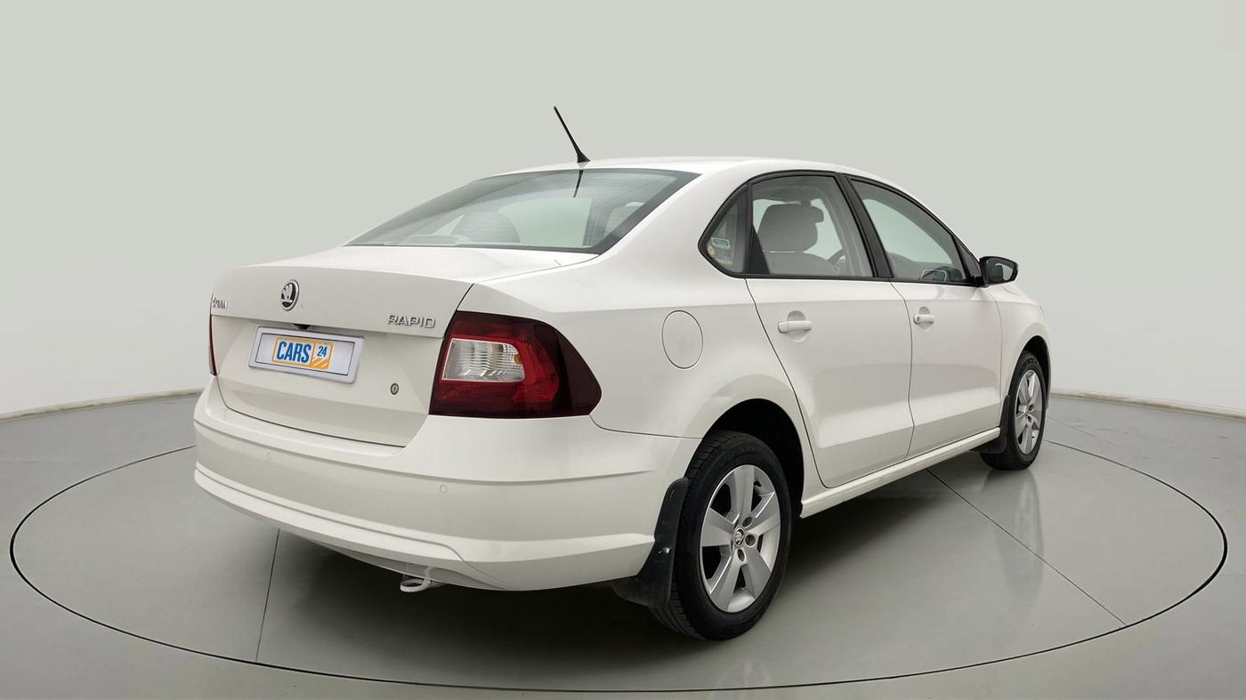 2020 Skoda Rapid 1.0 AMBITION TSI MT, Petrol, Manual, 24,568 km, Right Back Diagonal