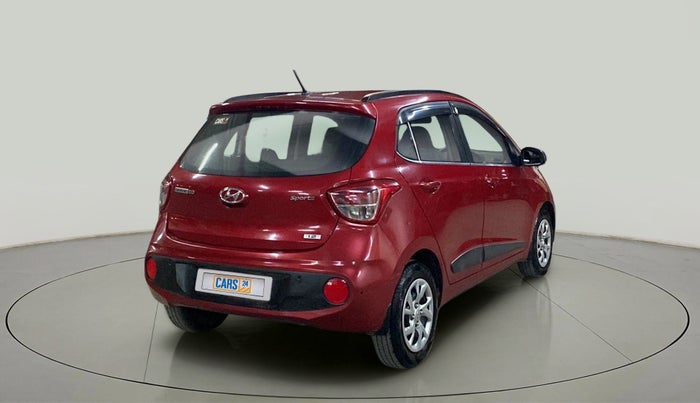 2017 Hyundai Grand i10 SPORTZ (O) 1.2 KAPPA VTVT, Petrol, Manual, 41,156 km, Right Back Diagonal