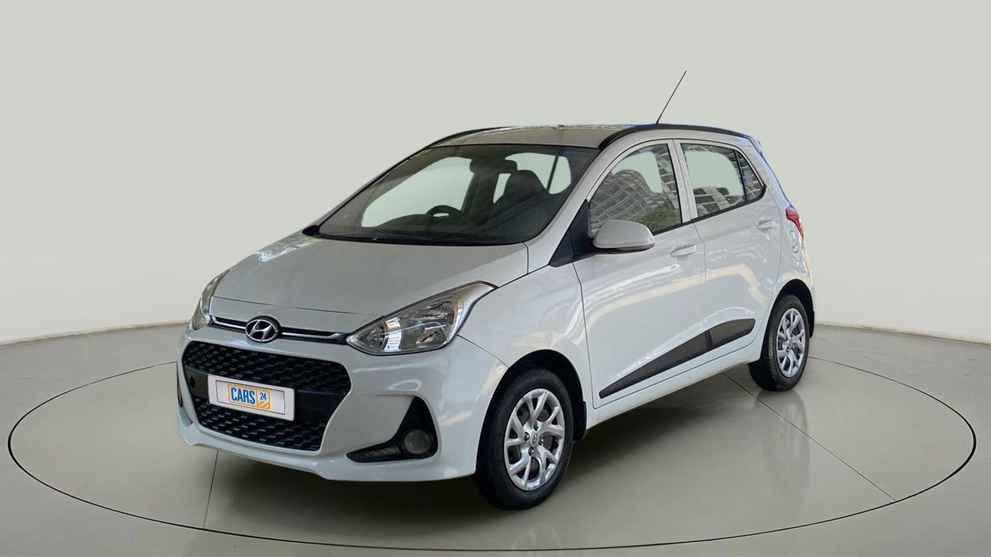 2018 Hyundai Grand i10 SPORTZ 1.2 KAPPA VTVT, Petrol, Manual, 32,301 km, Left Front Diagonal