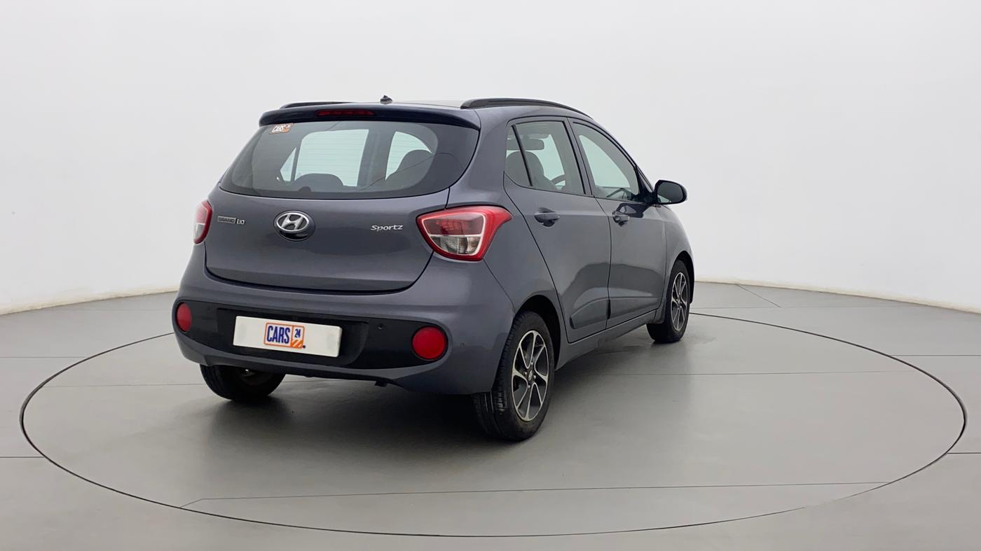 2018 Hyundai Grand i10 SPORTZ AT 1.2 KAPPA VTVT, Petrol, Automatic, 40,889 km, Right Back Diagonal