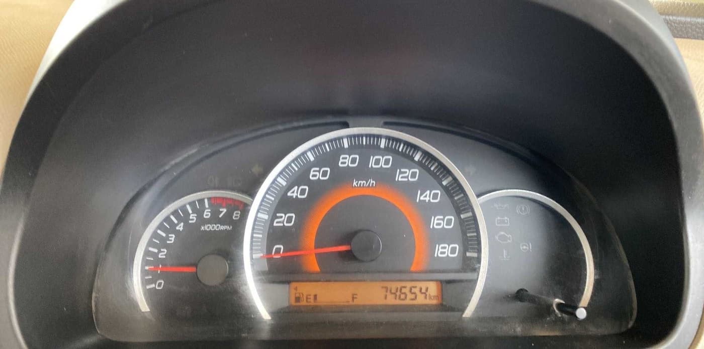2016 Maruti Wagon R 1.0 VXI, Petrol, Manual, 74,617 km, Odometer Image