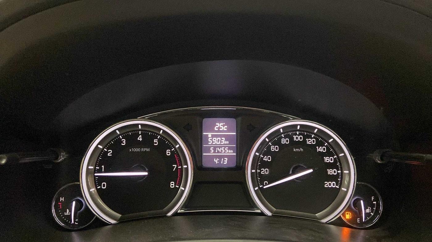 2017 Maruti Ciaz ZETA 1.4  MT PETROL, Petrol, Manual, 51,530 km, Odometer Image