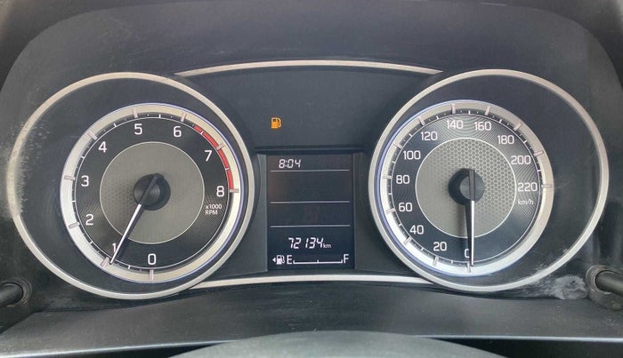 2020 Maruti Dzire VXI, Petrol, Manual, 72,101 km, Odometer Image