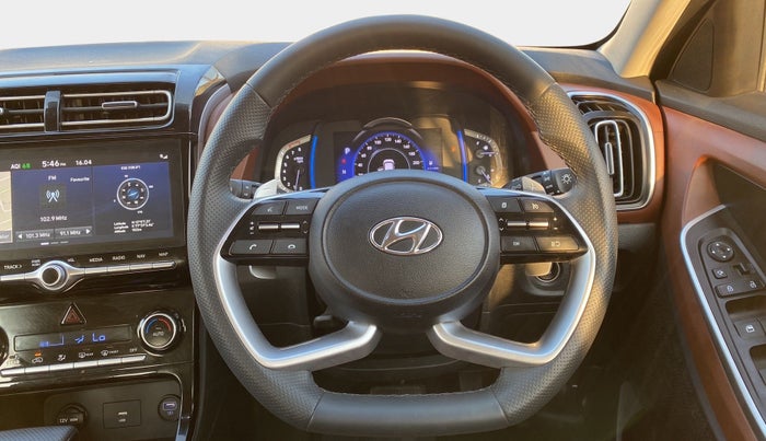 2021 Hyundai ALCAZAR PRESTIGE (O) 6STR 2.0 AT, Petrol, Automatic, 12,775 km, Steering Wheel Close Up