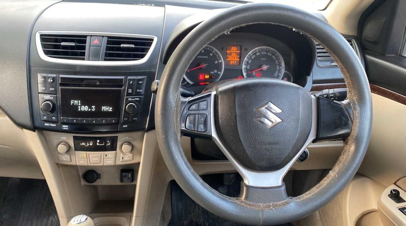 2012 Maruti Swift Dzire ZDI, Diesel, Manual, 1,06,006 km, Steering Wheel Close Up