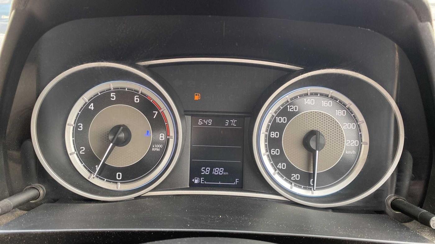2017 Maruti Dzire ZXI PLUS, Petrol, Manual, 58,184 km, Odometer Image