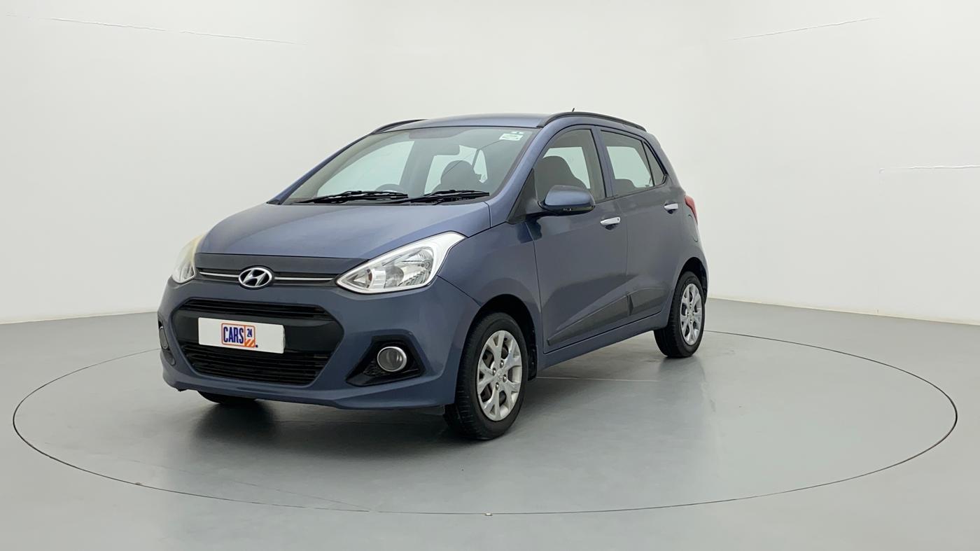 2014 Hyundai Grand i10 SPORTZ 1.2 KAPPA VTVT, Petrol, Manual, 45,170 km, Left Front Diagonal