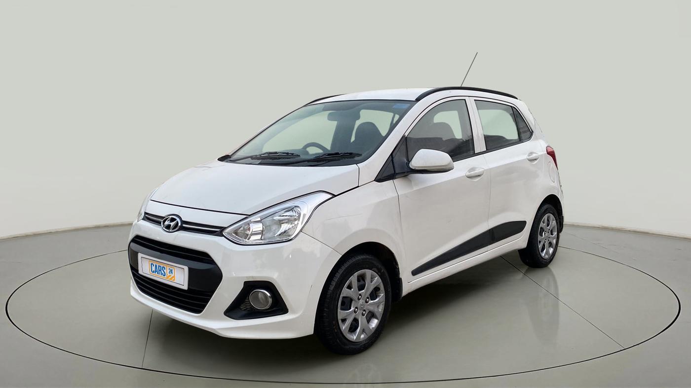 2016 Hyundai Grand i10 SPORTZ 1.2 KAPPA VTVT, Petrol, Manual, 48,476 km, Left Front Diagonal