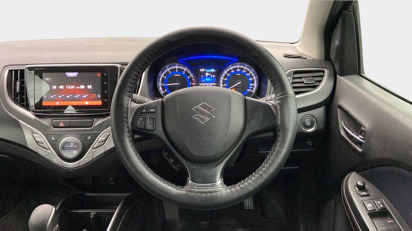 2019 Maruti Baleno ALPHA CVT PETROL 1.2, Petrol, Automatic, 30,586 km, Steering Wheel Close Up