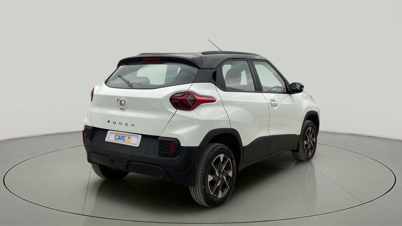 2022 Tata PUNCH CREATIVE AMT 1.2 RTN DUAL TONE, Petrol, Automatic, 7,078 km, Right Back Diagonal