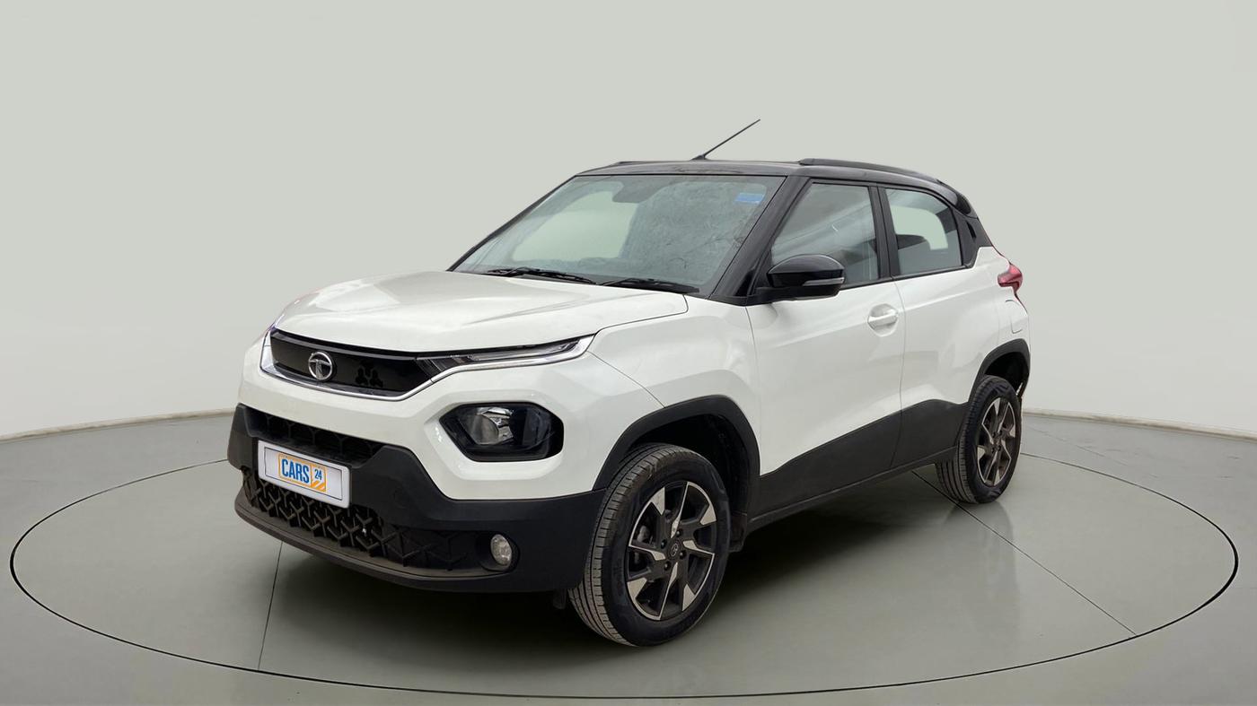 2022 Tata PUNCH CREATIVE AMT 1.2 RTN DUAL TONE, Petrol, Automatic, 7,078 km, Left Front Diagonal