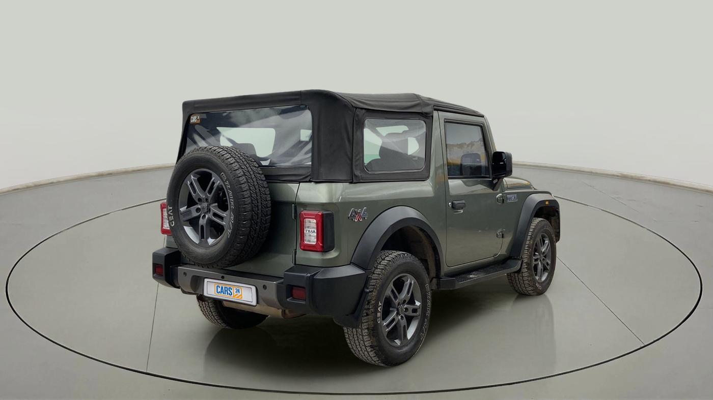 2022 Mahindra Thar LX  P 4WD AT CONVERTIBLE, Petrol, Automatic, 15,519 km, Right Back Diagonal