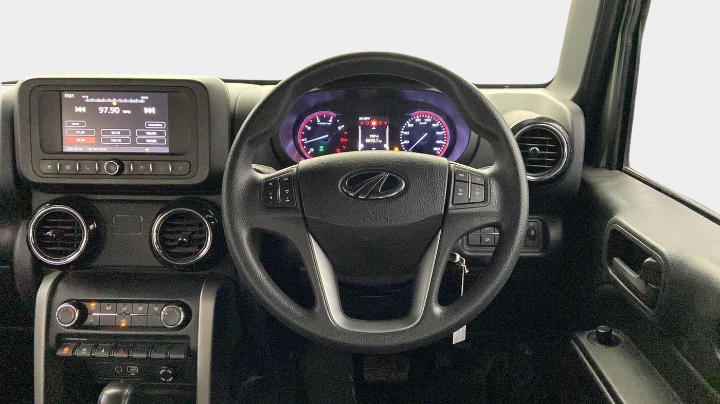 2022 Mahindra Thar LX  P 4WD AT CONVERTIBLE, Petrol, Automatic, 15,519 km, Steering Wheel Close Up