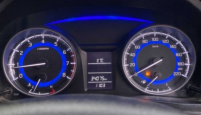 2021 Maruti Baleno DELTA PETROL 1.2, Petrol, Manual, 34,177 km, Odometer Image