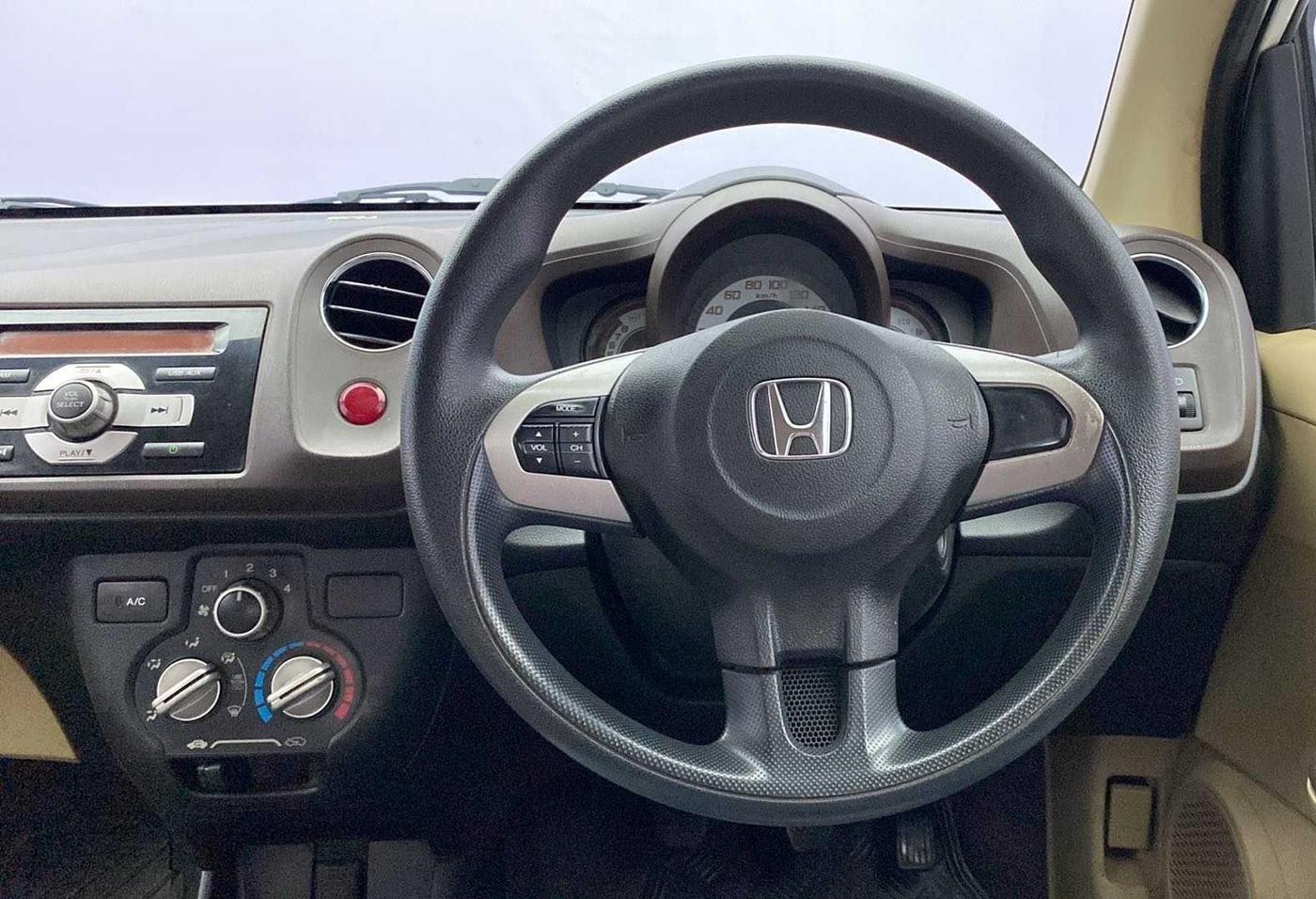 2012 Honda Brio S MT, Petrol, Manual, 66,604 km, Steering Wheel Close Up