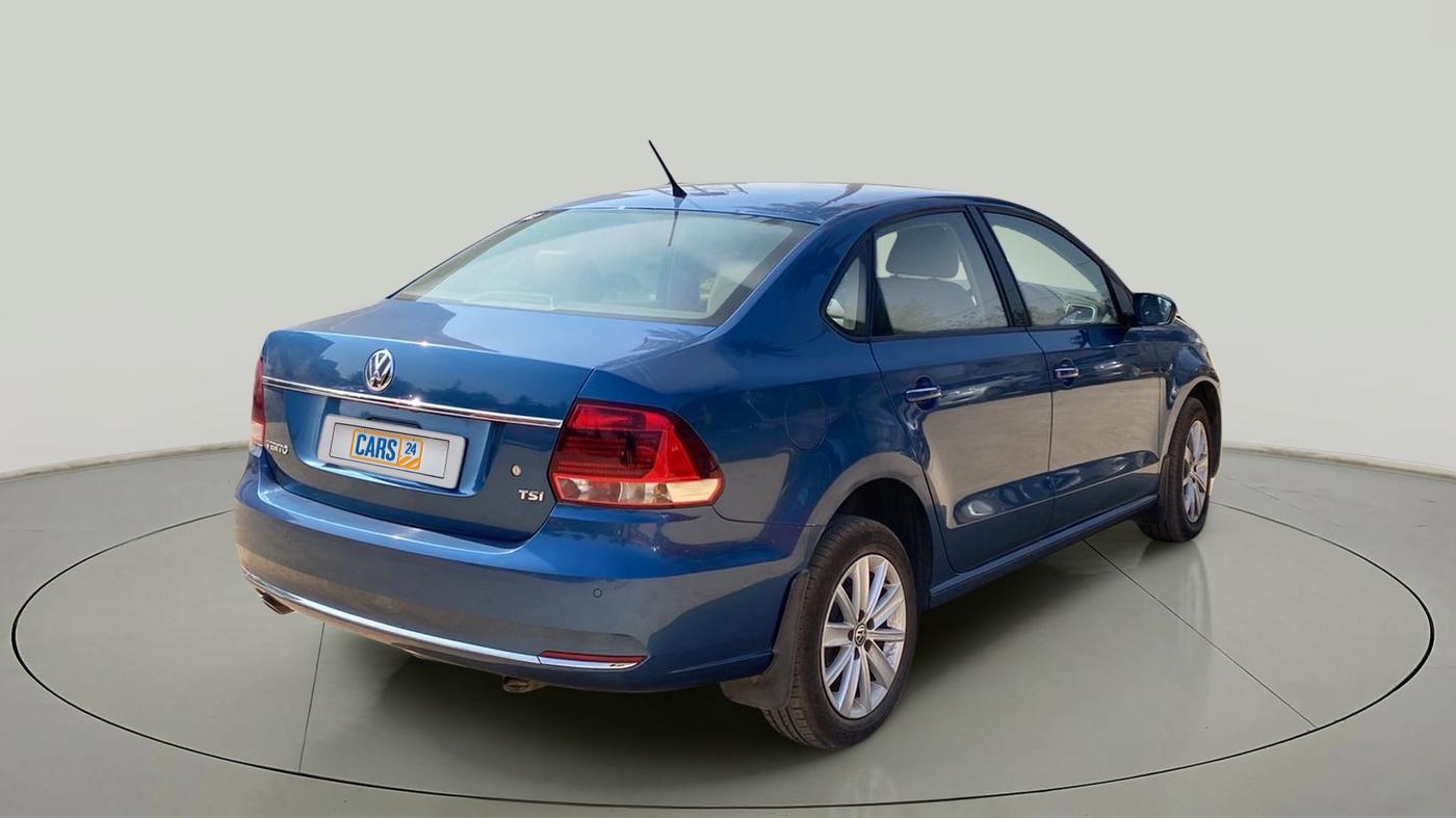 2017 Volkswagen Vento HIGHLINE PETROL AT, Petrol, Automatic, 38,945 km, Right Back Diagonal