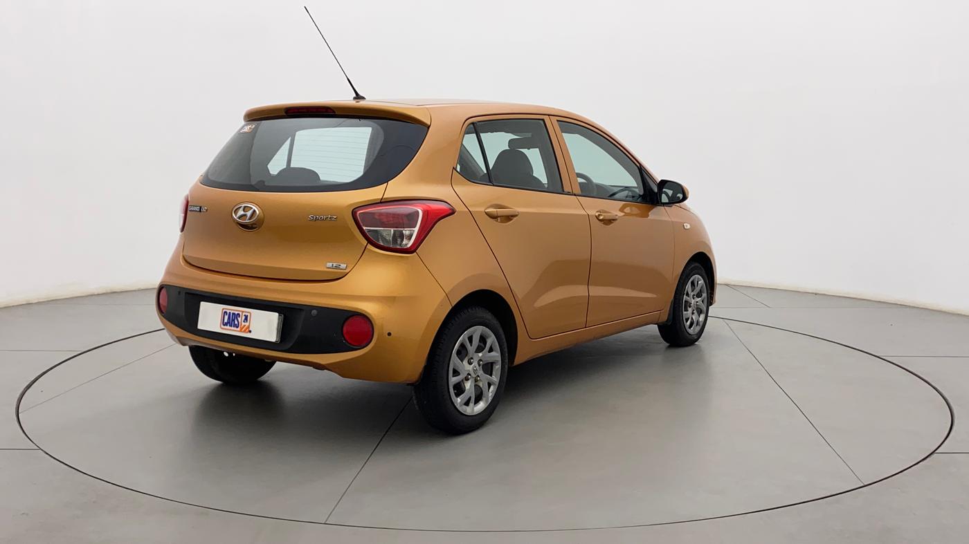 2017 Hyundai Grand i10 SPORTZ 1.2 KAPPA VTVT, Petrol, Manual, 79,457 km, Right Back Diagonal