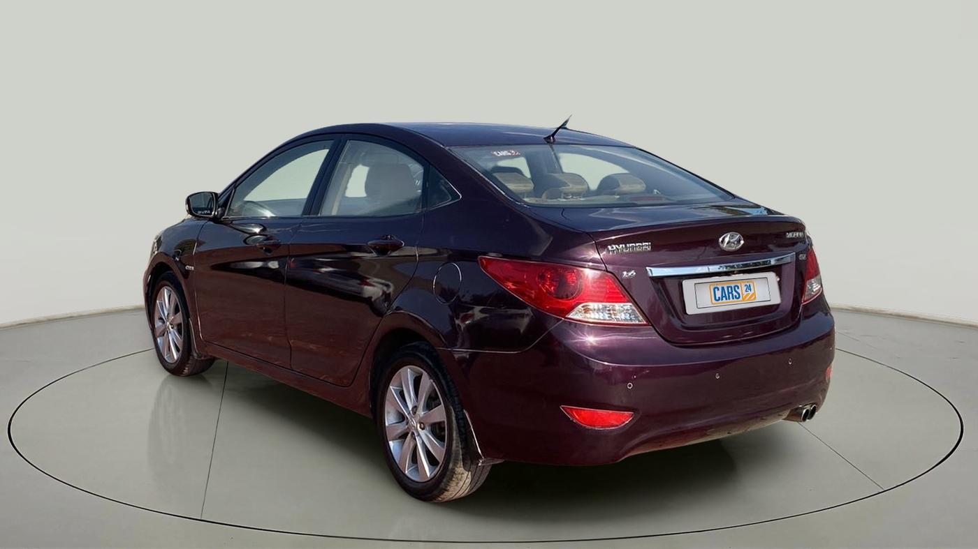 2012 Hyundai Verna FLUIDIC 1.6 CRDI SX, Diesel, Manual, 98,414 km, Left Back Diagonal