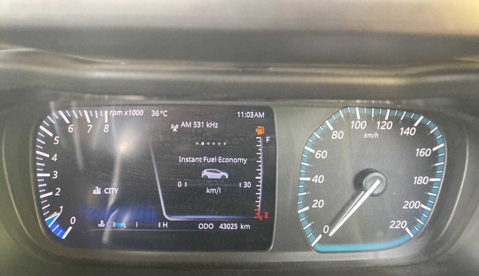 2021 Tata ALTROZ XZ PETROL, Petrol, Manual, 43,410 km, Odometer Image