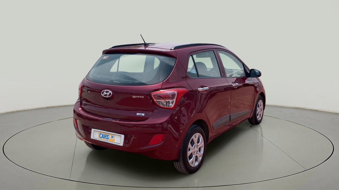 2014 Hyundai Grand i10 SPORTZ 1.2 KAPPA VTVT, Petrol, Manual, 42,929 km, Right Back Diagonal