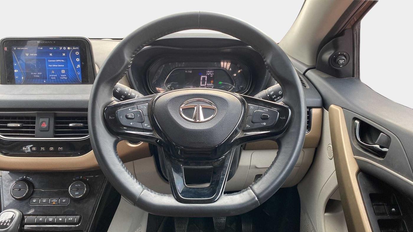 2022 Tata NEXON XZ PLUS (PREMIUM) PETROL JET, Petrol, Manual, 11,859 km, Steering Wheel Close Up