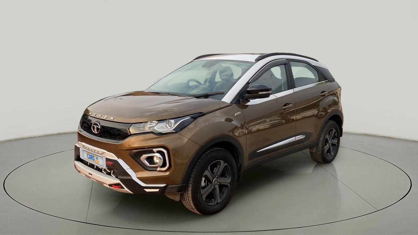 2022 Tata NEXON XZ PLUS (PREMIUM) PETROL JET, Petrol, Manual, 11,859 km, Left Front Diagonal