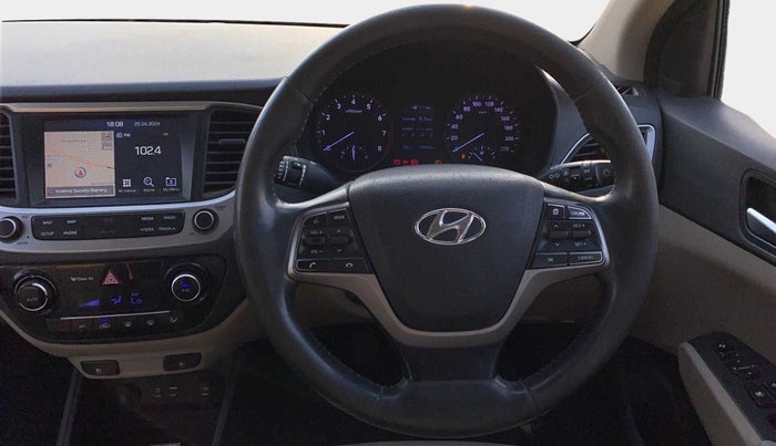 2018 Hyundai Verna 1.6 VTVT SX O, Petrol, Manual, 98,919 km, Steering Wheel Close Up