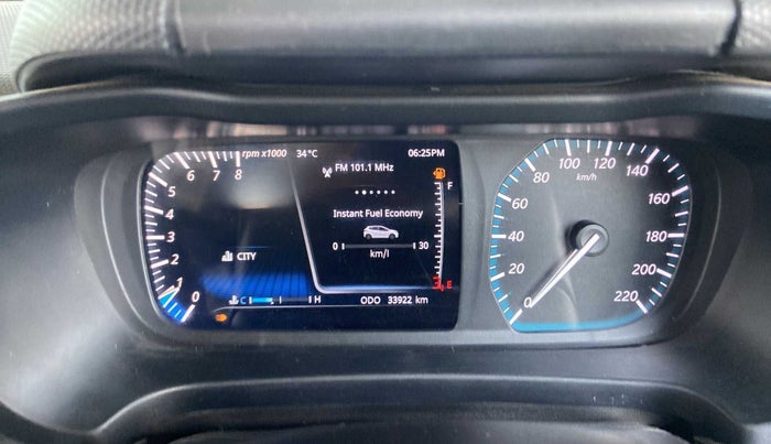 2020 Tata ALTROZ XZ PETROL, Petrol, Manual, 33,898 km, Odometer Image