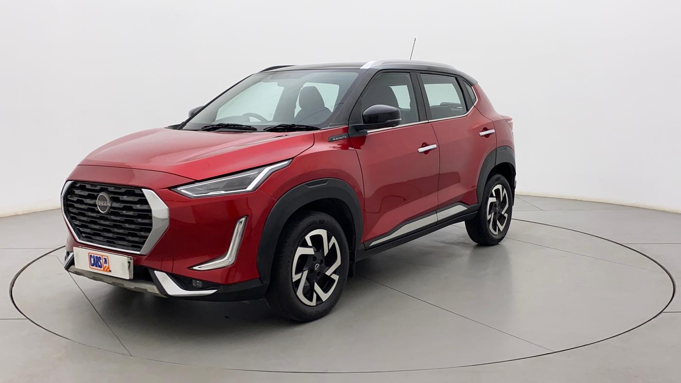 2021 Nissan MAGNITE XV PREMIUM TURBO CVT DUAL TONE, Petrol, Automatic, 45,851 km, Left Front Diagonal