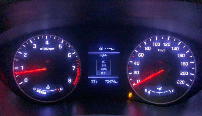 2019 Hyundai Elite i20 ASTA 1.2 (O), Petrol, Manual, 73,558 km, Odometer Image