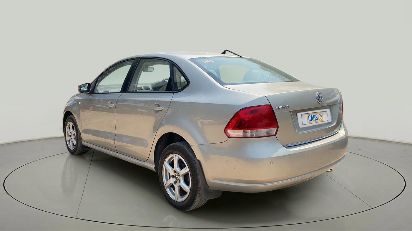 2014 Volkswagen Vento HIGHLINE DIESEL 1.6, CNG, Manual, 1,15,059 km, Left Back Diagonal