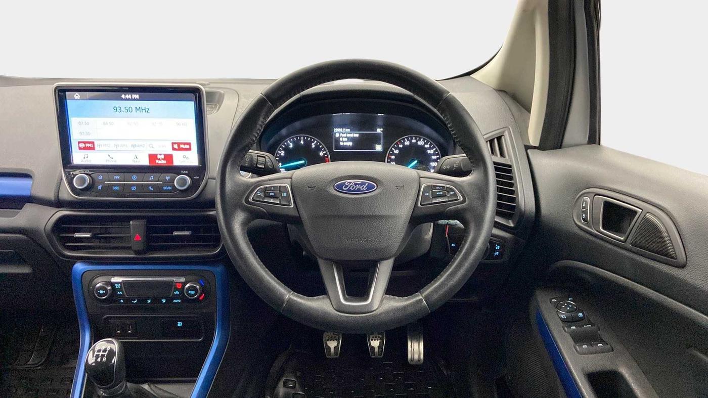2019 Ford Ecosport TITANIUM 1.5L SIGNATURE EDITION (SUNROOF) PETROL, CNG, Manual, 22,956 km, Steering Wheel Close Up