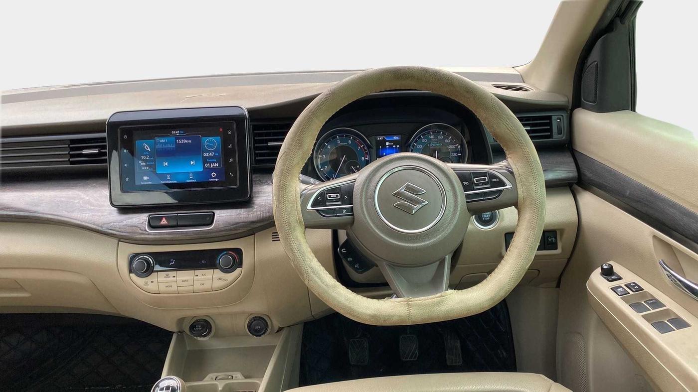 2022 Maruti Ertiga ZXI+ SHVS, Petrol, Manual, 38,881 km, Steering Wheel Close Up