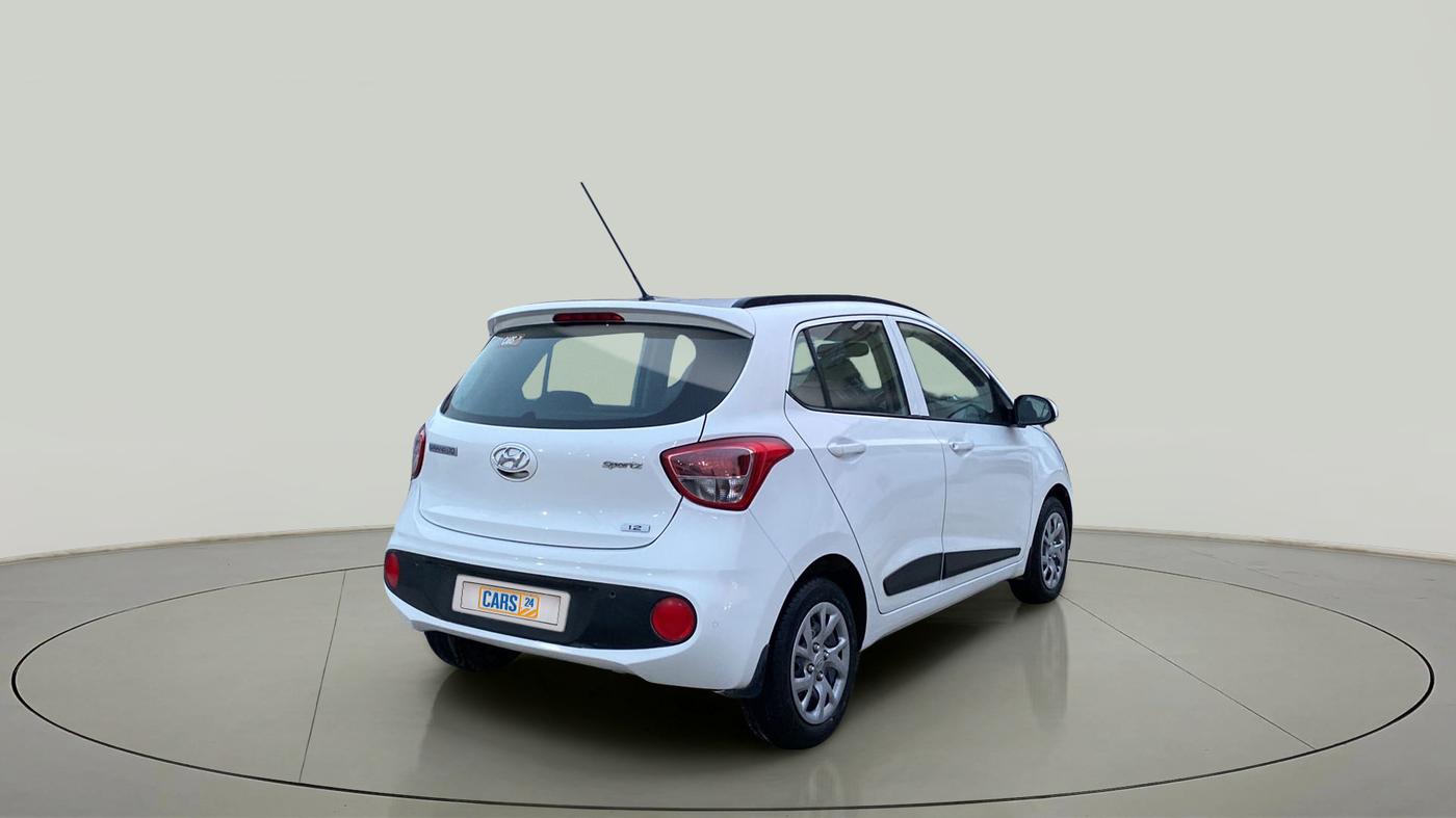 2019 Hyundai Grand i10 SPORTZ 1.2 KAPPA VTVT, Petrol, Manual, 16,152 km, Right Back Diagonal