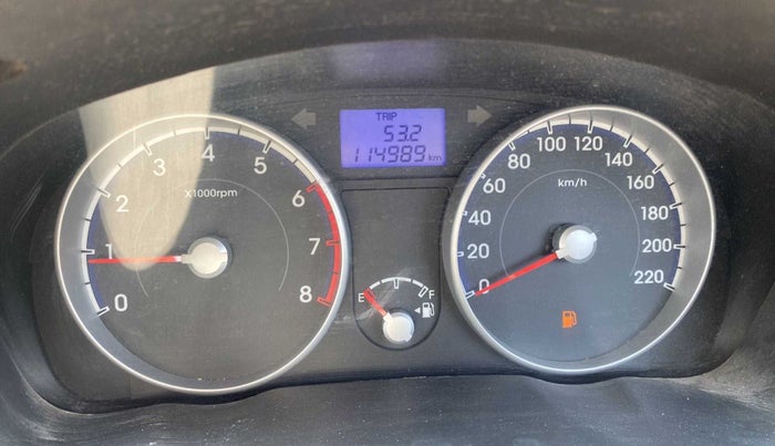 2010 Hyundai Verna TRANSFORM 1.6 SX VTVT, Petrol, Manual, 1,14,988 km, Odometer Image