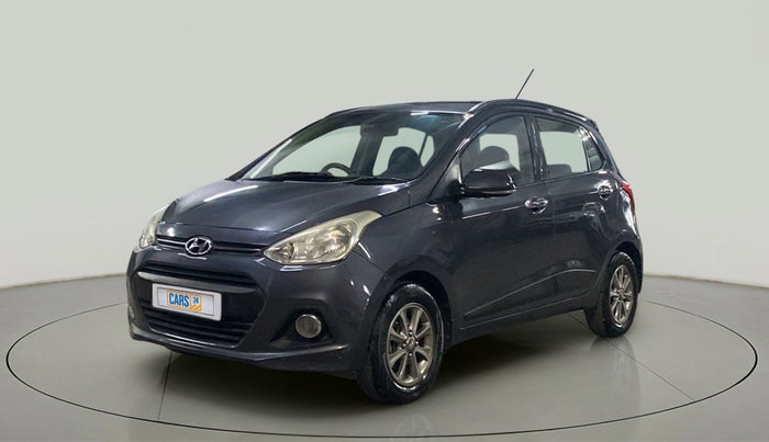 2015 Hyundai Grand i10 ASTA (O) 1.2 KAPPA VTVT, Petrol, Manual, 1,17,933 km, Left Front Diagonal