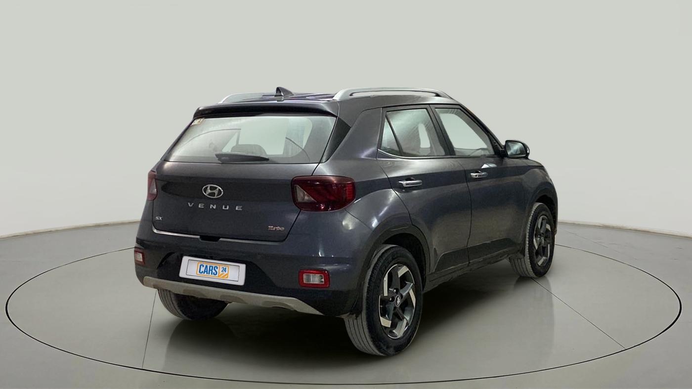 2019 Hyundai VENUE SX 1.0 (O) TURBO, Petrol, Manual, 42,334 km, Right Back Diagonal