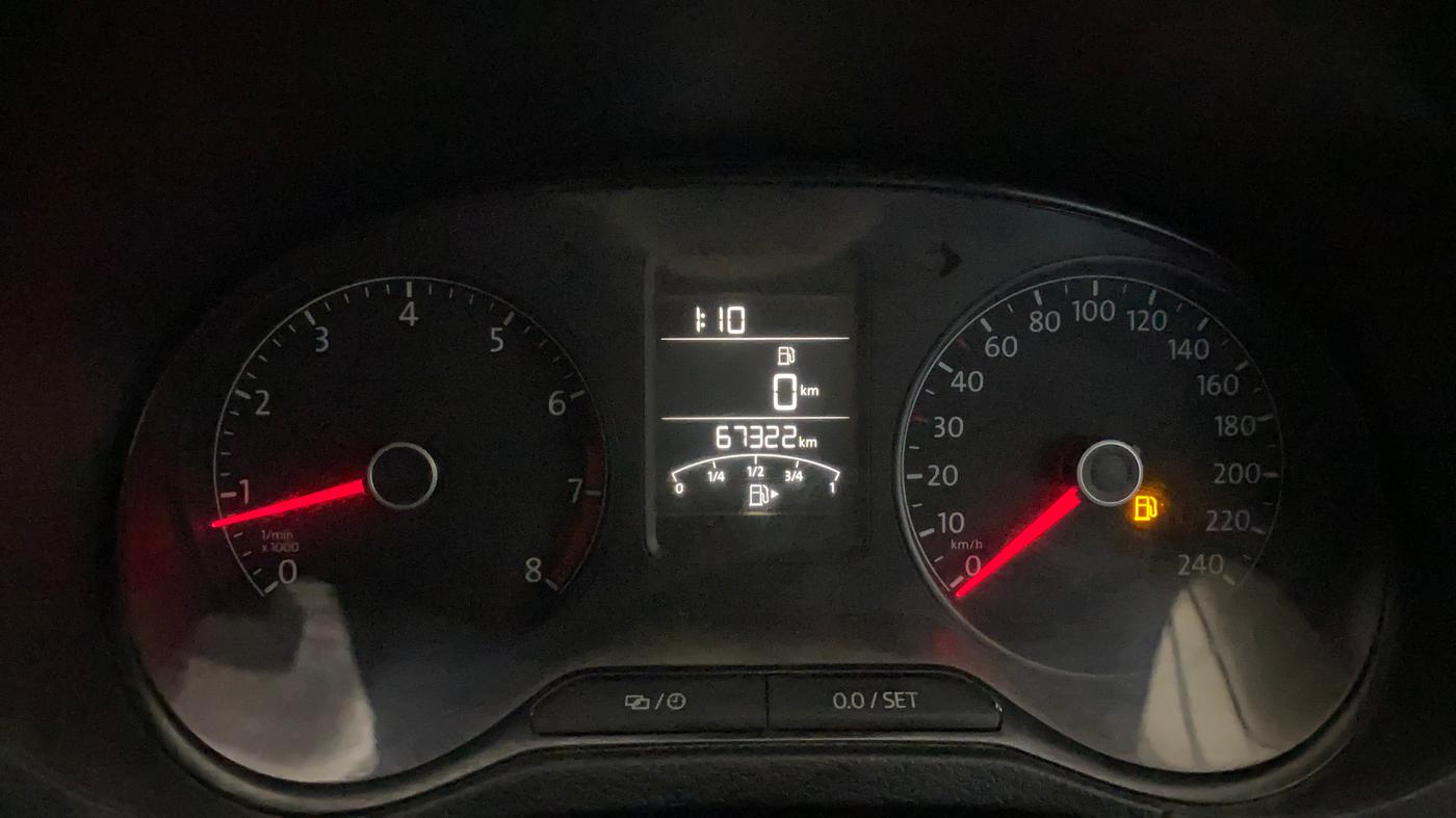 2017 Volkswagen Ameo COMFORTLINE 1.2L, Petrol, Manual, 67,405 km, Odometer Image