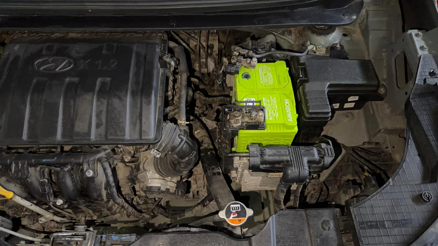 2023 Hyundai EXTER SX(O) CONNECT 1.2 AMT, Petrol, Automatic, 12,731 km, Engine View - Left