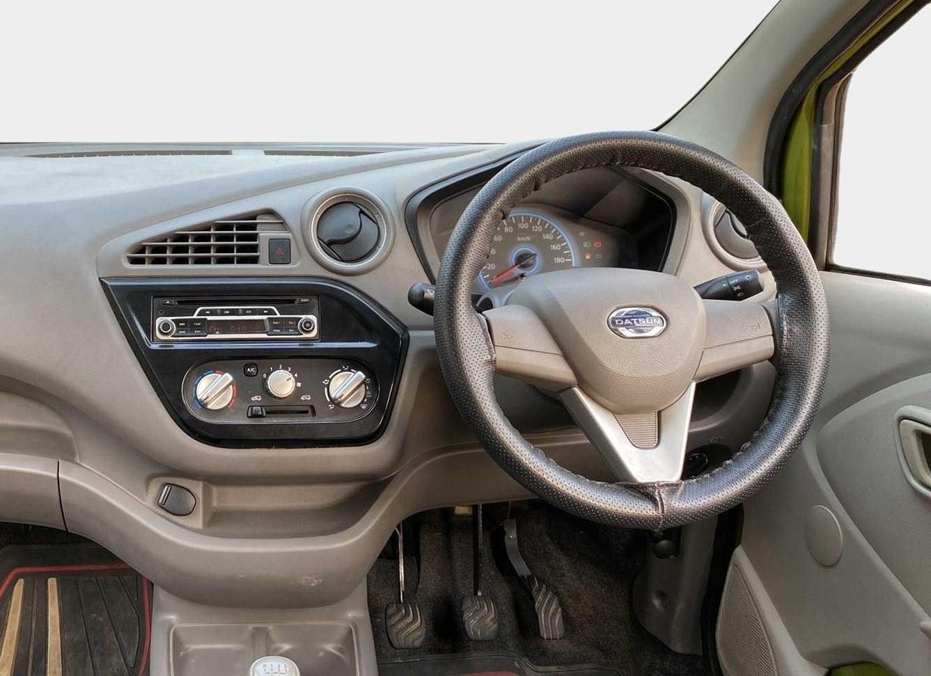 2016 Datsun Redi Go T, Petrol, Manual, 12,251 km, Steering Wheel Close Up