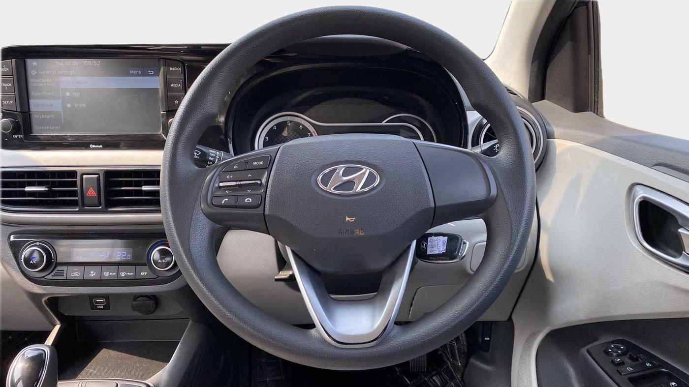 2020 Hyundai GRAND I10 NIOS SPORTZ AMT 1.2 KAPPA VTVT, Petrol, Automatic, 16,511 km, Steering Wheel Close Up