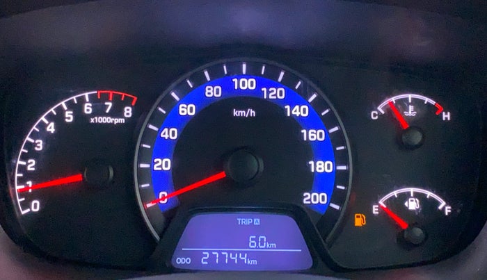2014 Hyundai Xcent S 1.2 OPT, Petrol, Manual, 27,745 km, Odometer Image