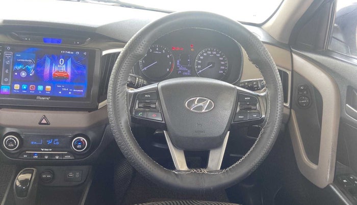 2016 Hyundai Creta SX PLUS AT 1.6 PETROL, Petrol, Automatic, 1,09,638 km, Steering Wheel Close Up
