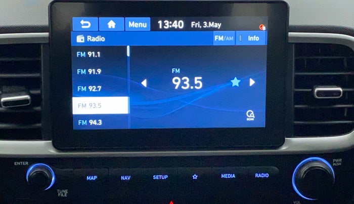 2021 Hyundai VENUE SX 1.0 (O) TURBO, Petrol, Manual, 19,430 km, Infotainment System