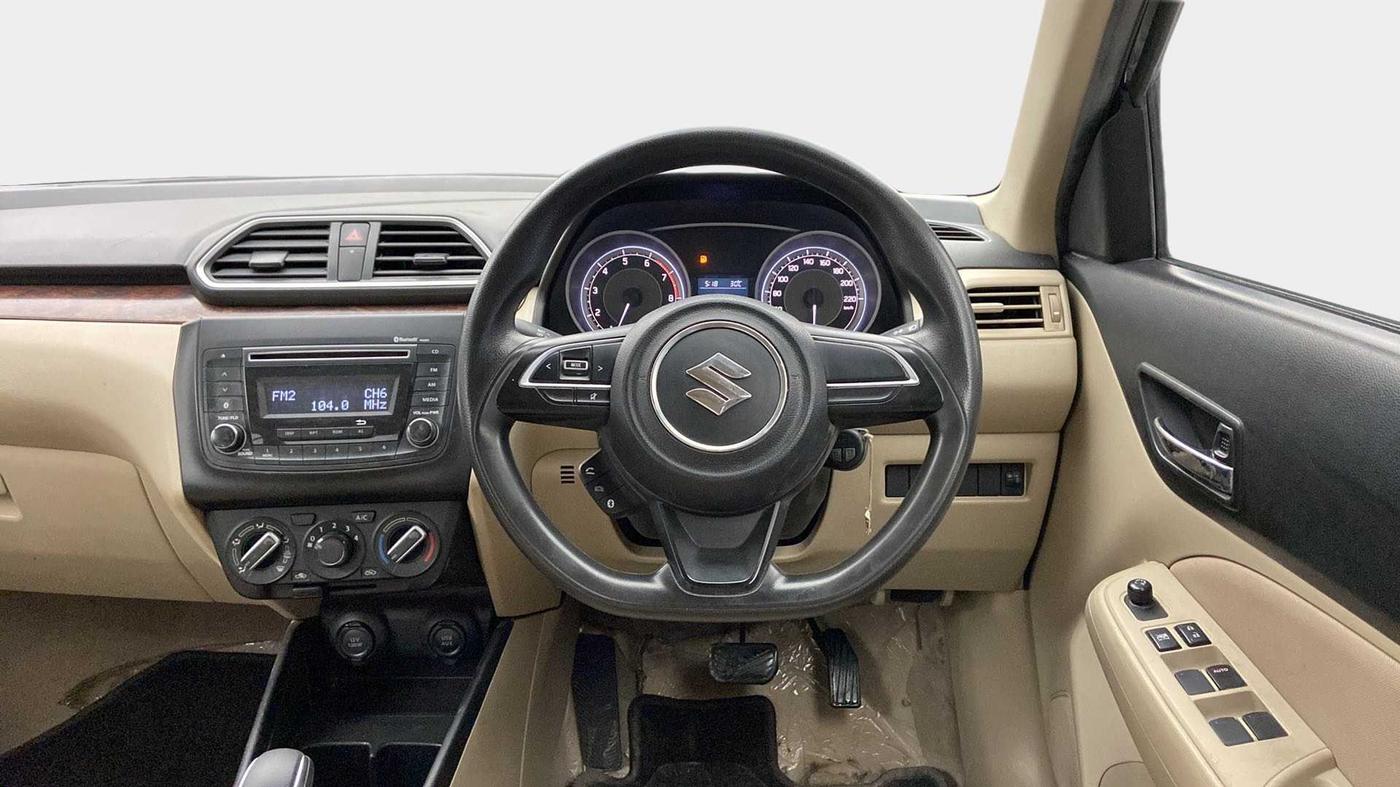 2019 Maruti Dzire VXI AMT, Petrol, Automatic, 47,289 km, Steering Wheel Close Up