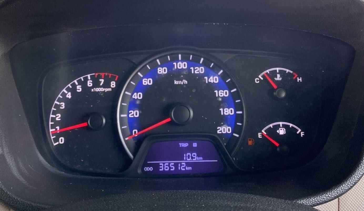 2014 Hyundai Xcent S 1.2, Petrol, Manual, 36,502 km, Odometer Image