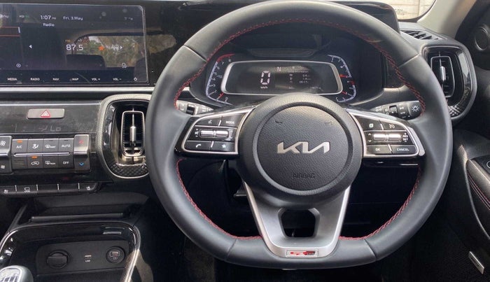 2022 KIA SONET GTX PLUS 1.0 IMT DUAL TONE, Petrol, Manual, 19,669 km, Steering Wheel Close Up