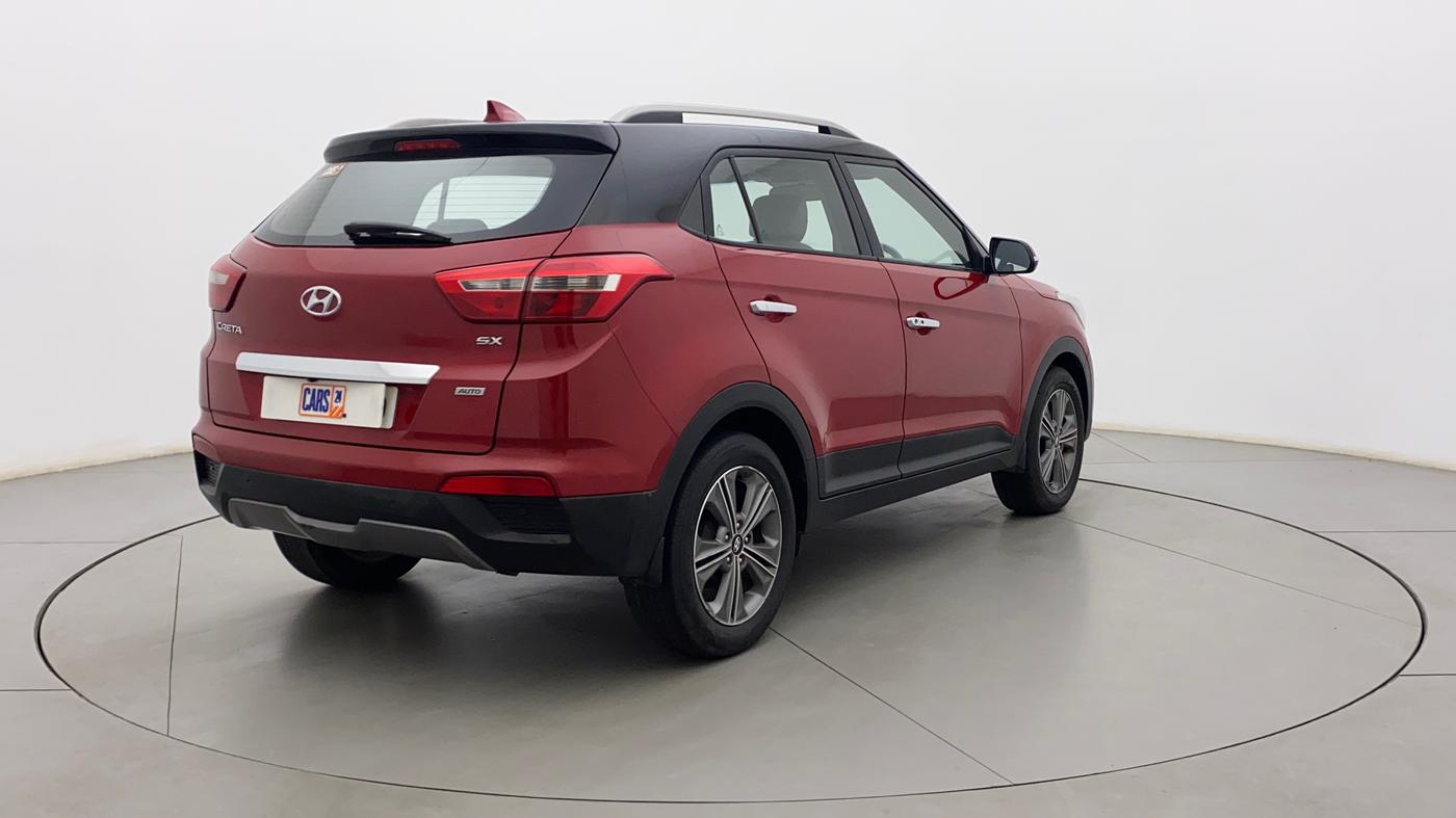 2018 Hyundai Creta SX PLUS AT 1.6 PETROL, Petrol, Automatic, 58,082 km, Right Back Diagonal